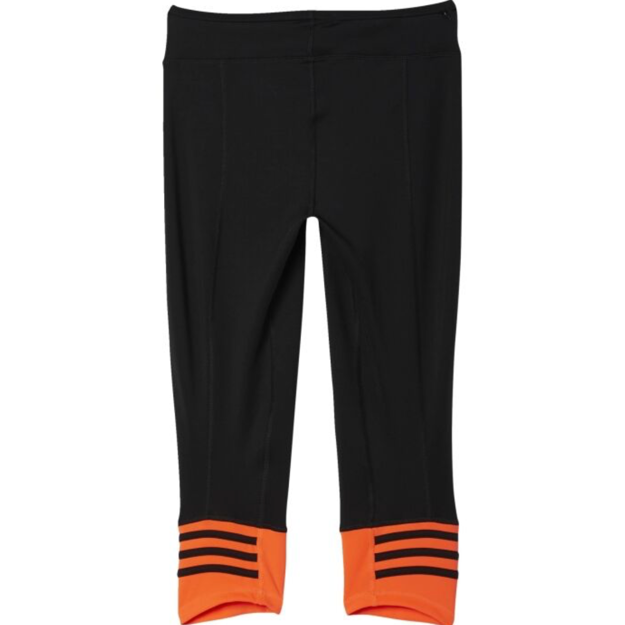 Adidas Women's Response 3/4 Tights Pants Leggings (Black-Neon orange) (size M) - SportStation HK