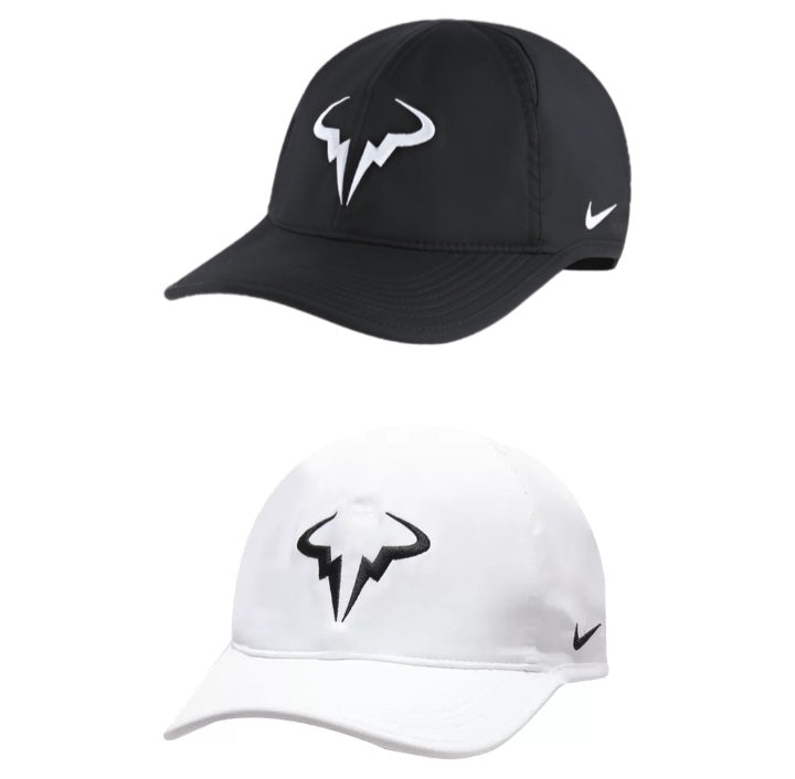 Nike Rafa Unisex Adult / Youth Junior Dri-FIT Club Cap (Black / White)