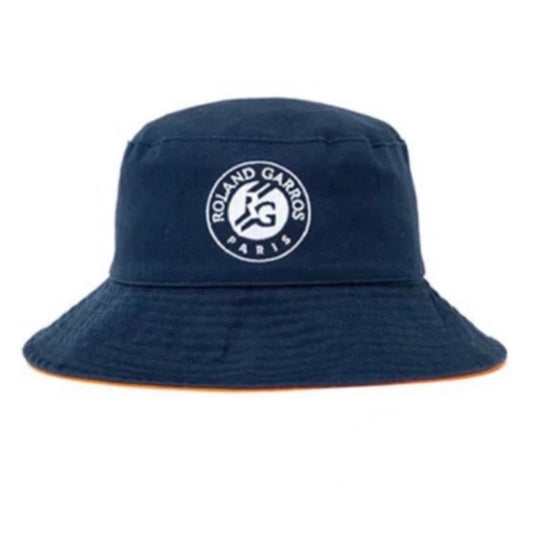 Roland Garros Reversible Bucket Hat Unisex Cap (Navy-Orange)