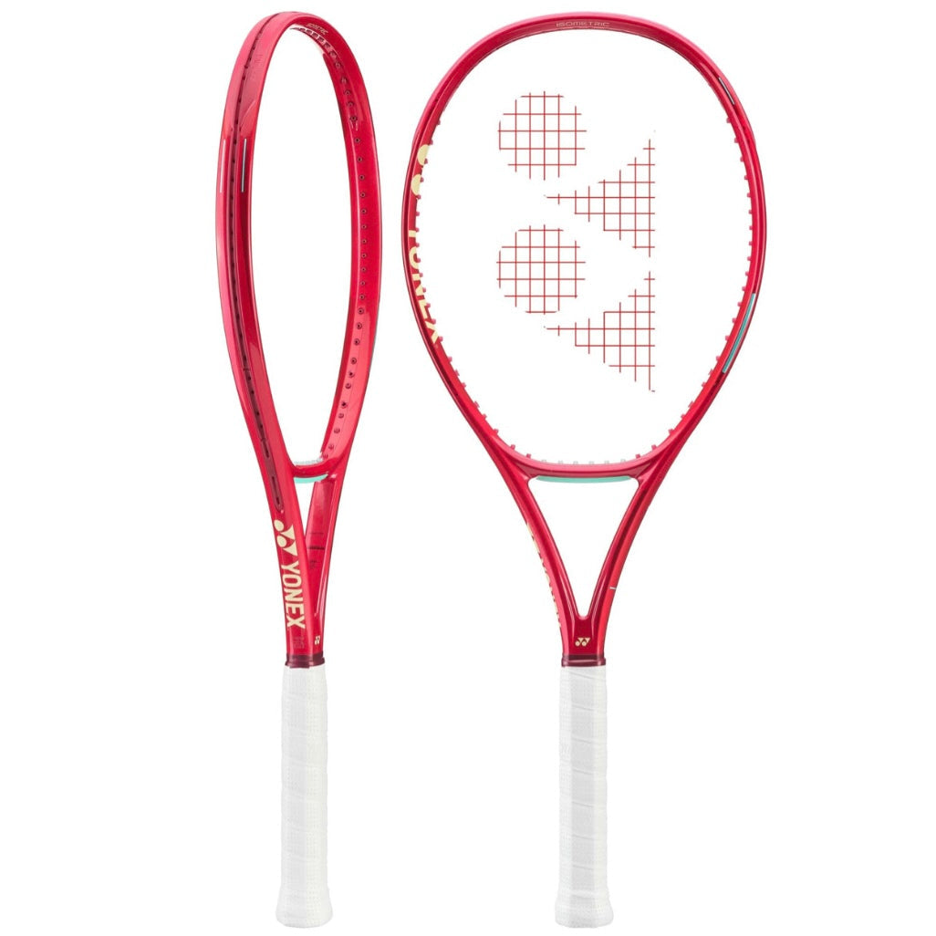 Yonex VCORE 100 (2026) Tennis Racket (Unstrung 300g) (Strung with Gosen G-Spin3 Red @ 52lb)