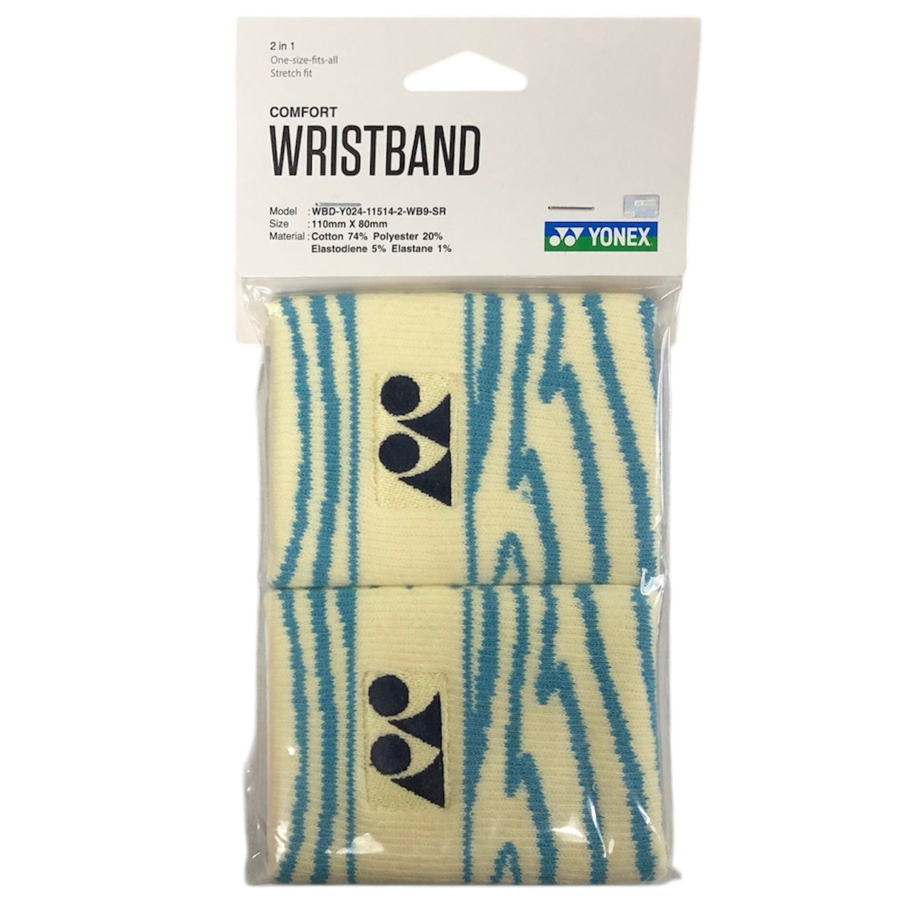 Yonex 11cm Comfort Wristband (a pair) (Striped colour)