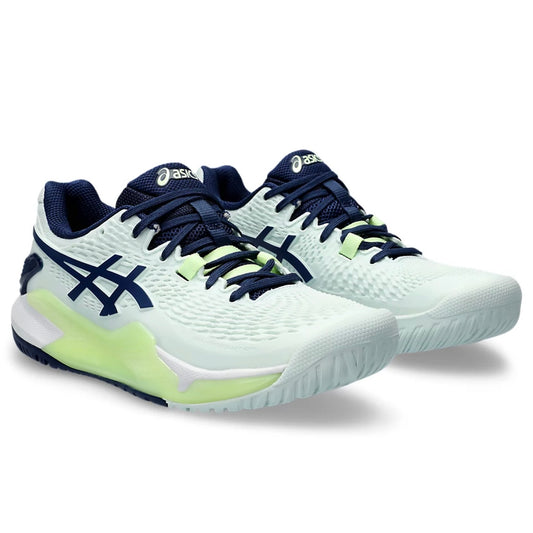 Asics Gel-Resolution 9 AC Women's Tennis Shoes (Pale Mint-Blue)