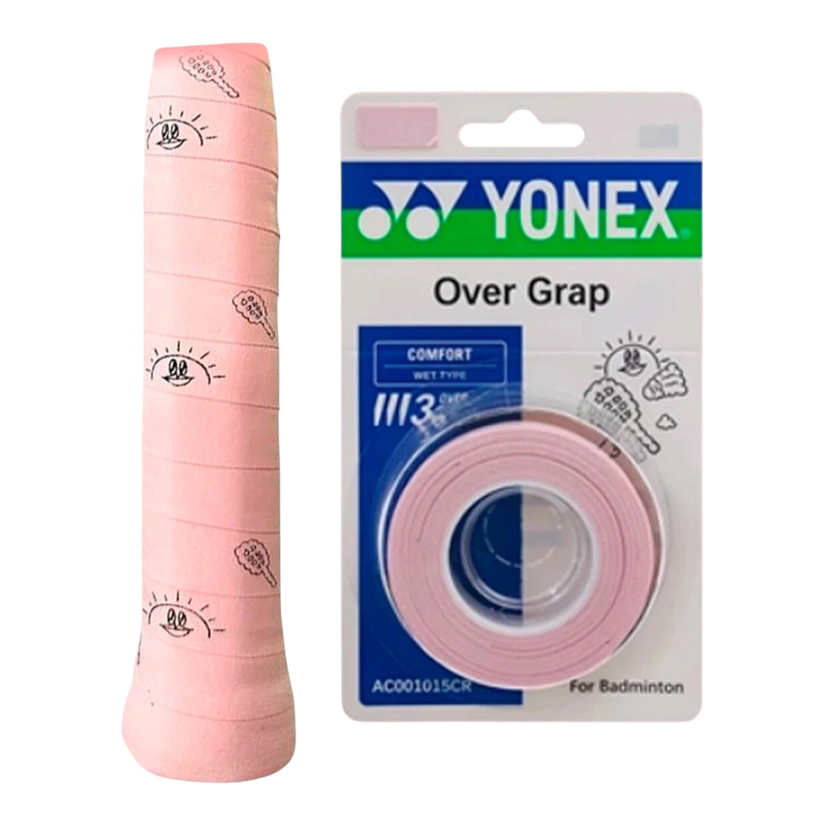 Yonex Artist Collection Over Grap Overgrip (Black / White) (3 pieces)