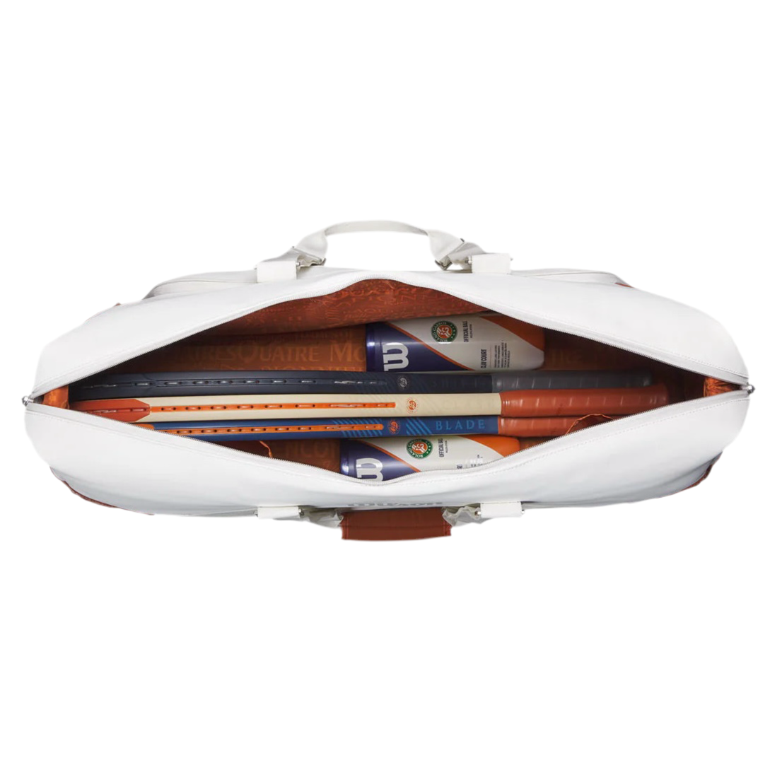 Wilson Roland Garros Large Duffle Bag (Ecru and Blue)