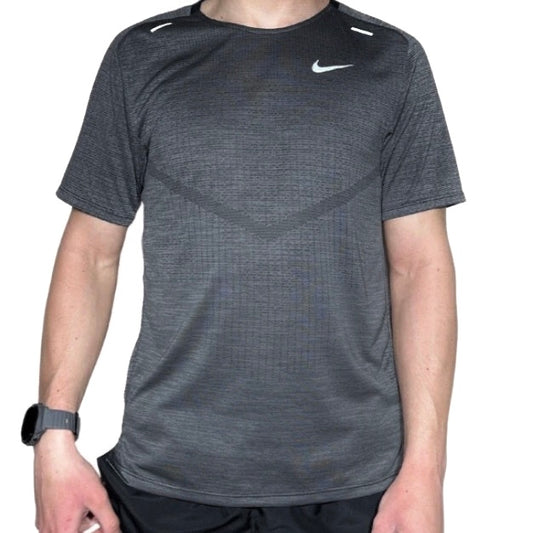 Nike Men's Dri-Fit ADV Techknit Ultra Top Tee Shirt (Dark Grey)