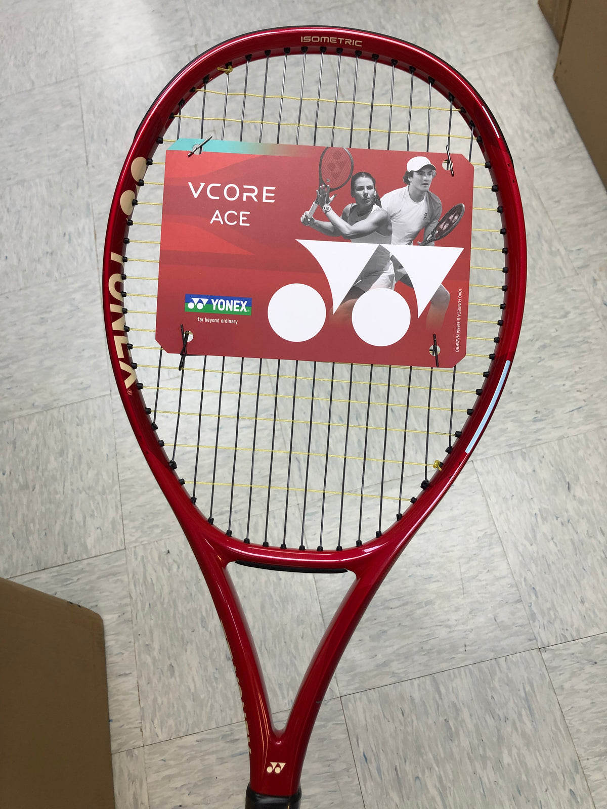 Yonex VCORE Ace 2026 Tennis Racket (Unstrung 260g) (Strung with Confidential/ProKennex Performer @ 48 lbs)