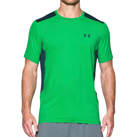 Under Armour Men's UA Raid SL Top Tee Shirt (Green)