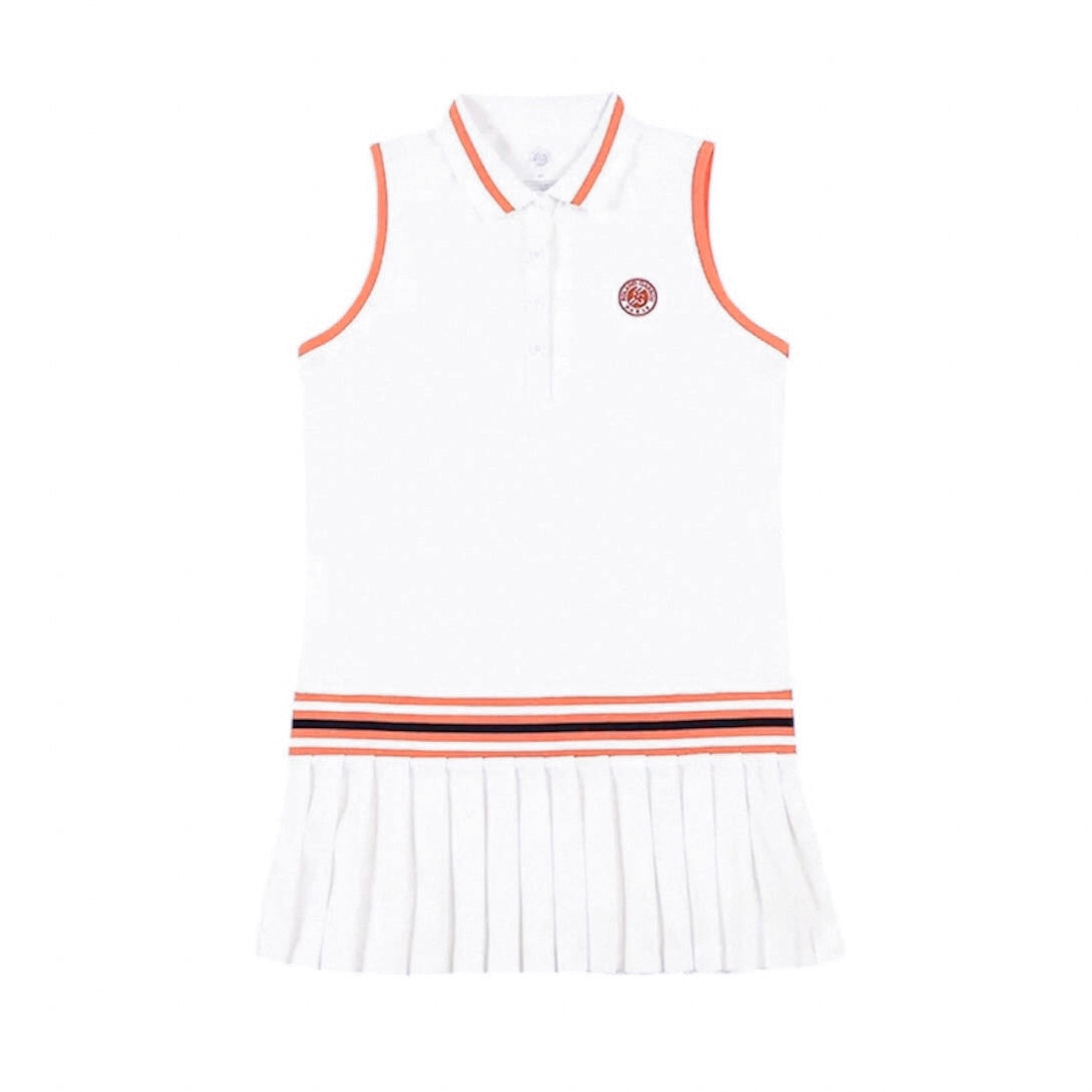 Roland Garros Women’s Sleeveless Dress (White)
