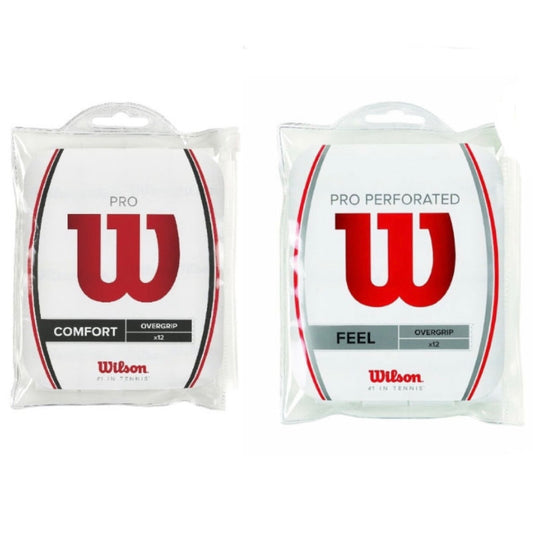 Wilson Pro Comfort / Pro Perforated Overgrip 12 pack (White)