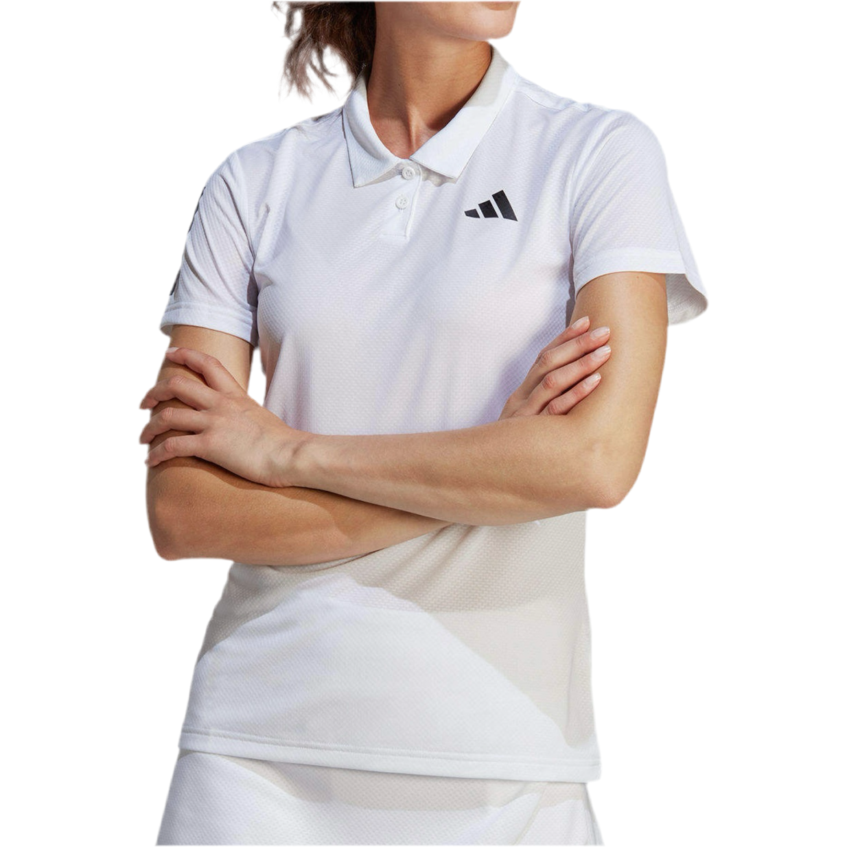 Adidas Women’s Dri-Fit Club Tennis Polo Shirt Tee Top (White)