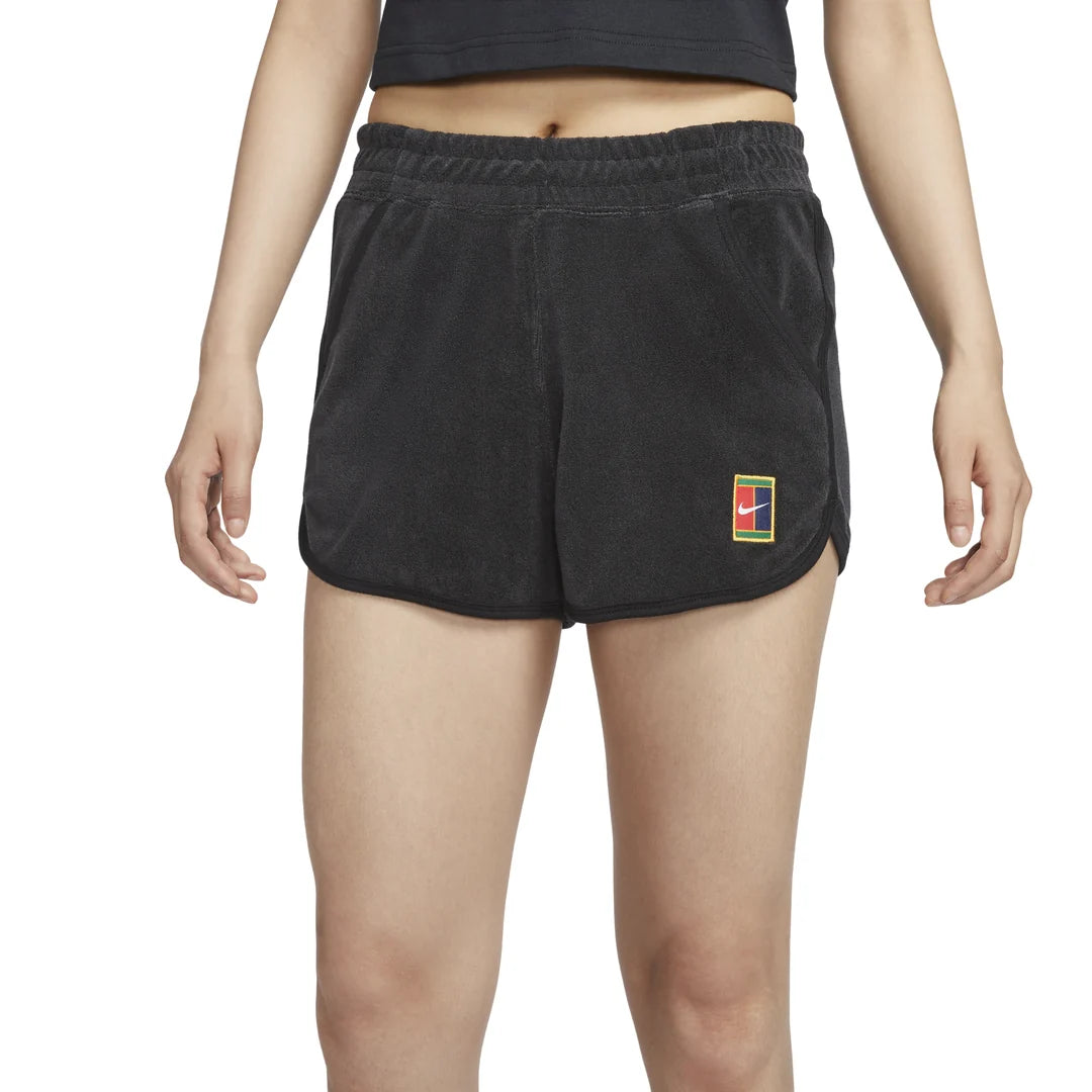 Nike Women’s Court Heritage Mid-Rise French Terry Tennis Shorts