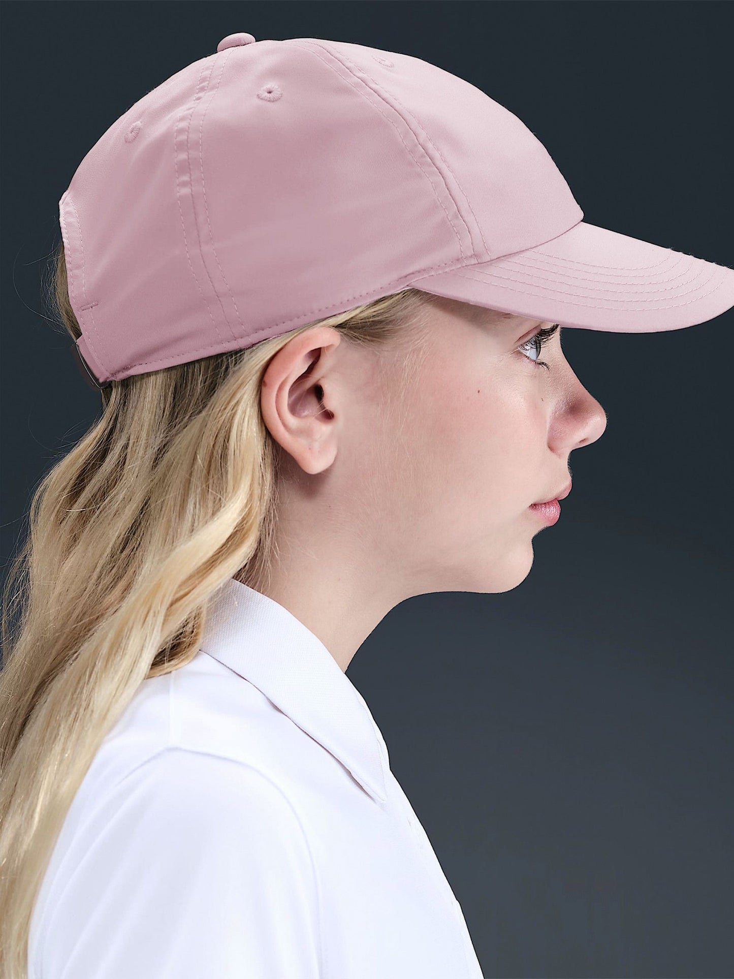 Nike Kids / Youth Junior Dri-FIT Metal Swoosh Club Cap (Pink)