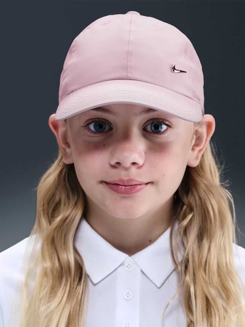 Nike Kids / Youth Junior Dri-FIT Metal Swoosh Club Cap (Pink)