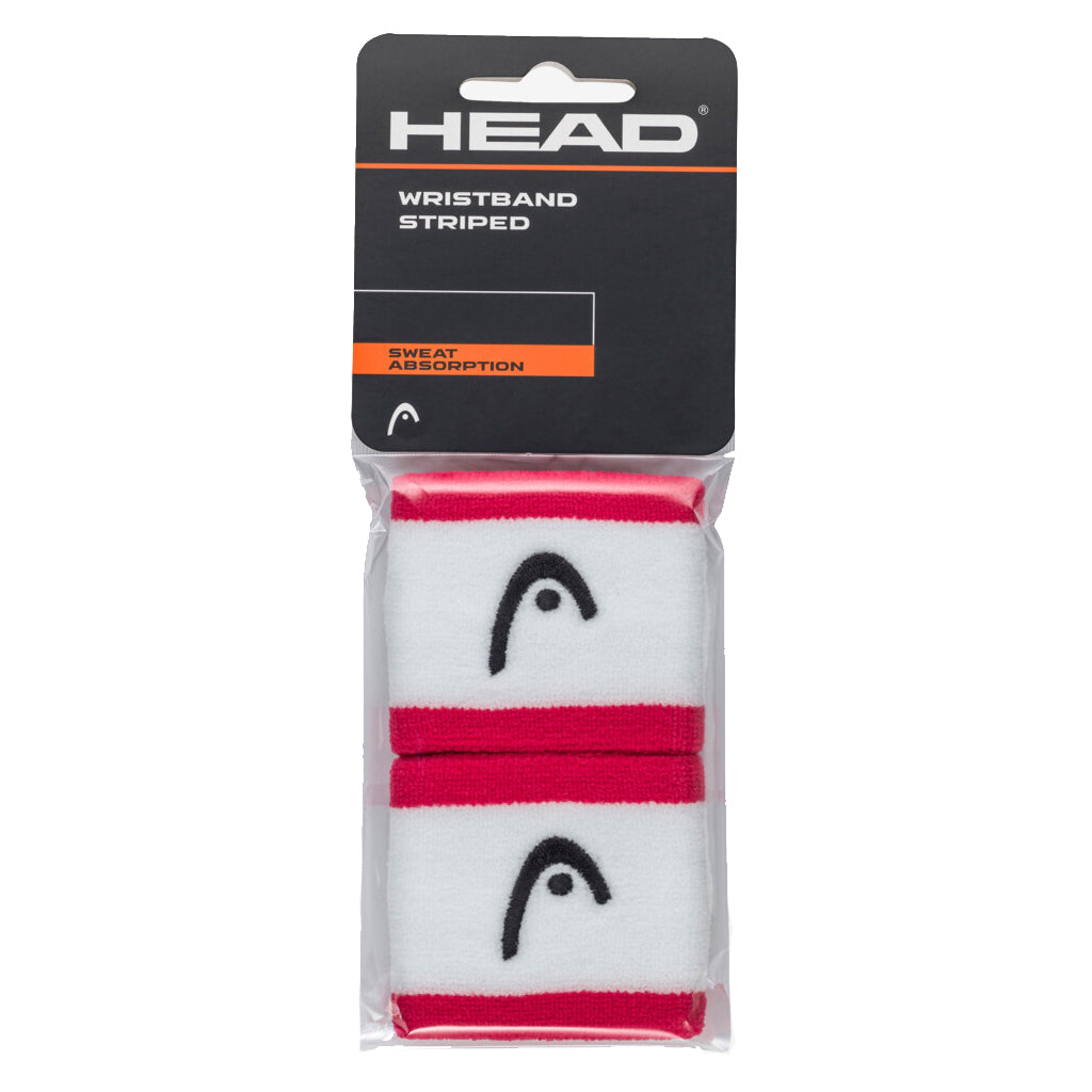 Head Singlewide 2.5” Wristbands (a pair) (Striped colors)