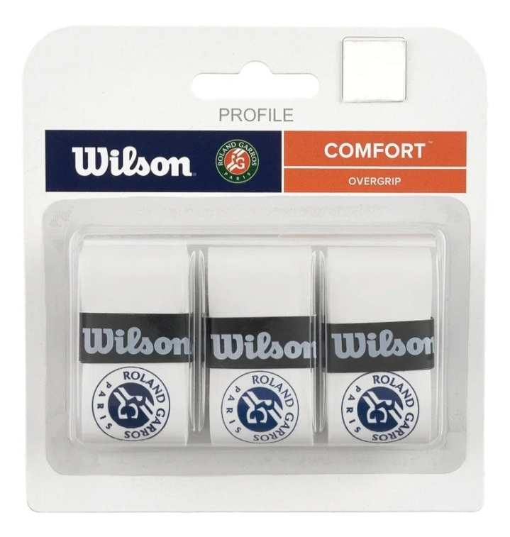 Wilson Roland Garros Profile Overgrip (White-Blue)