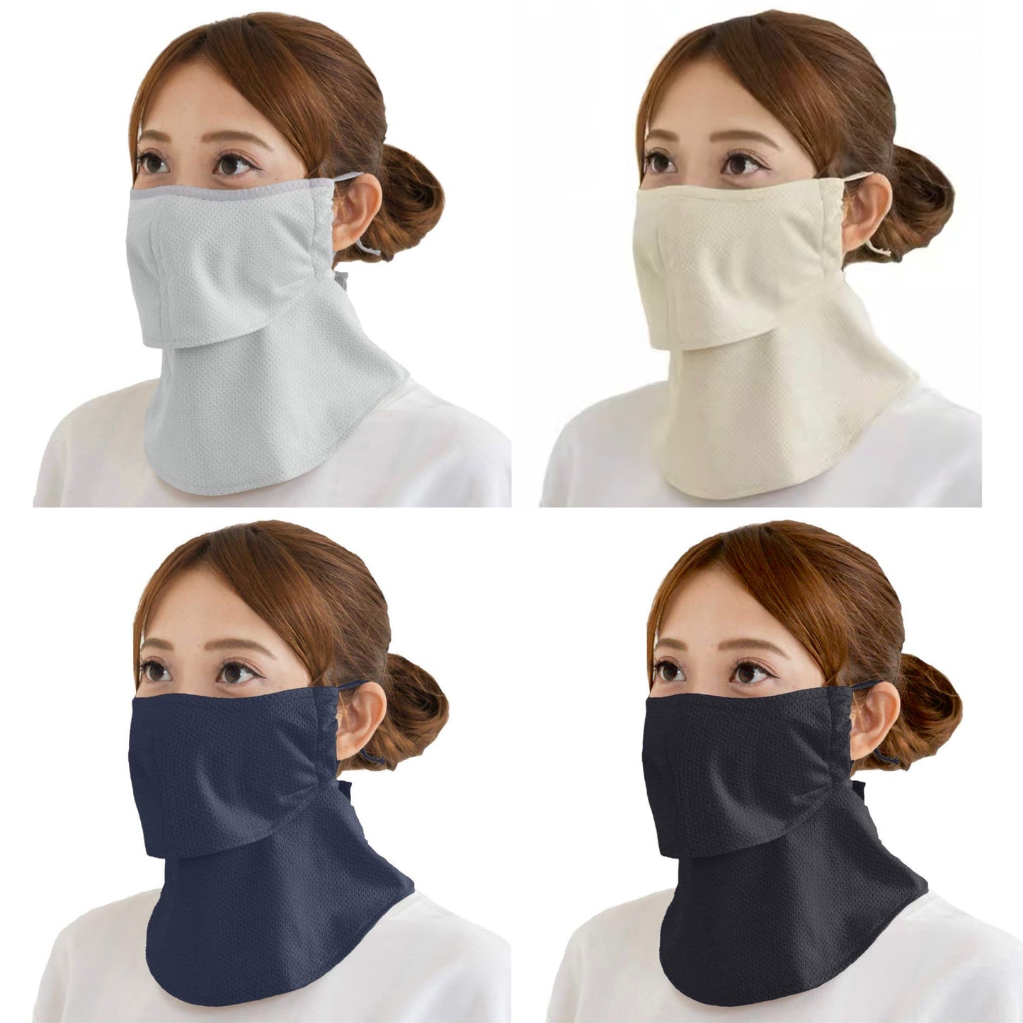 Yakenu Japan Face Cover (COOL) Washable UV Protection Cut Mask