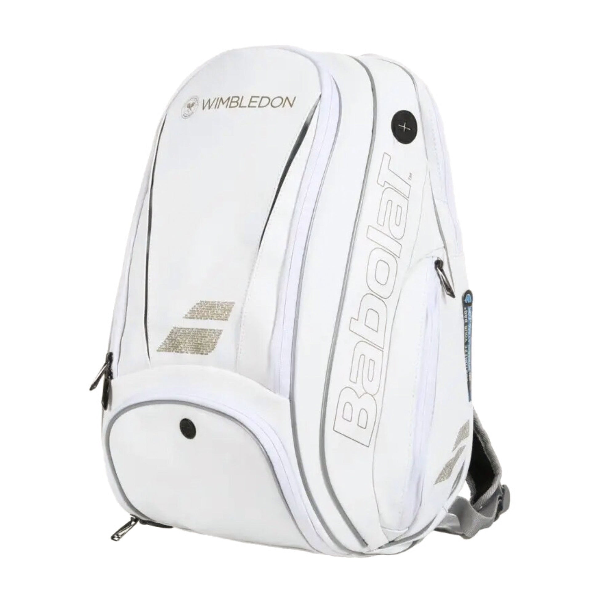 Babolat Pure Wimbledon Backpack Bag (White-Gold) - SportStation HK