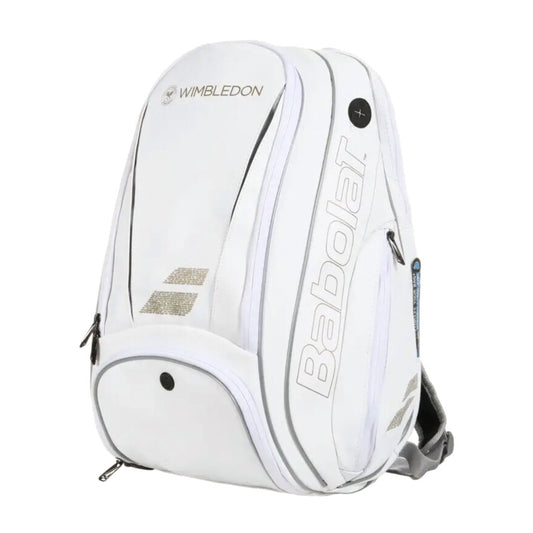 Babolat Pure Wimbledon Backpack Bag (White-Gold) - SportStation HK