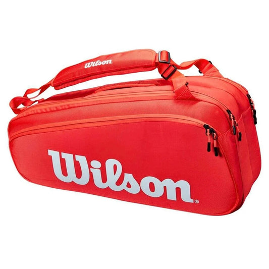 Wilson Super Tour (6 Pack) Racket Bag (Red)