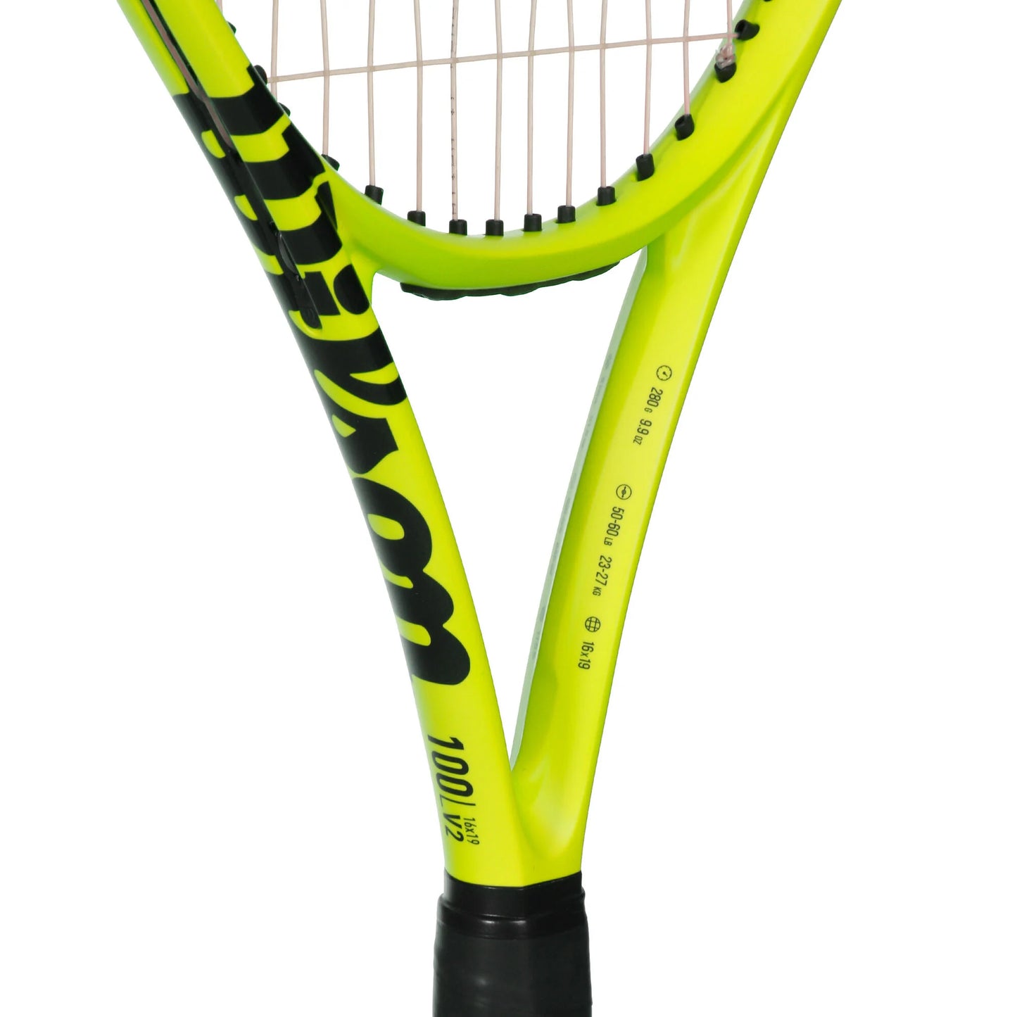 Wilson Clash 100L v2 Neon Yellow Limited Edition Tennis Racket (280g) (Unstrung)