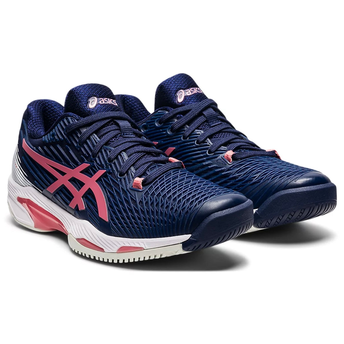 Asics Solution Speed FF 2 Women's Tennis Shoes (Peacoat-Smokey Rose)