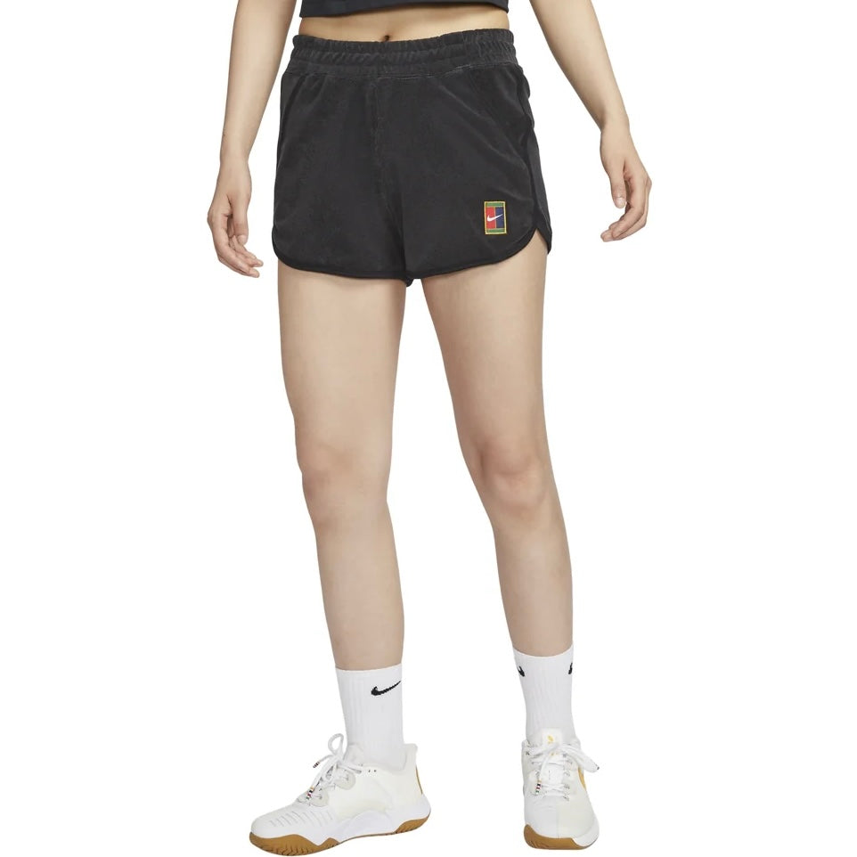 Nike Women’s Court Heritage Mid-Rise French Terry Tennis Shorts