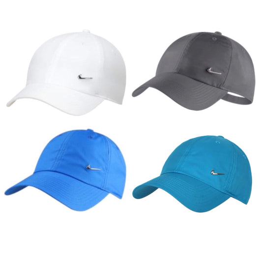 Nike One-Size Unisex Metal Swoosh H86 Adjustable Cap (White / Grey / Blue / Sky blue)