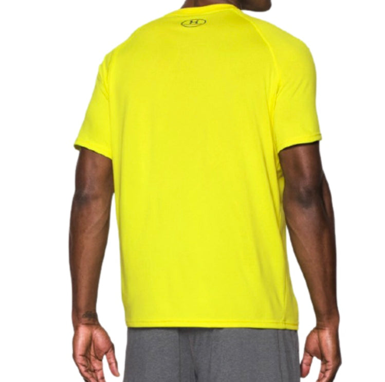 Under Armour Men's UA Tech Tiger Top Tee Shirt (Yellow)