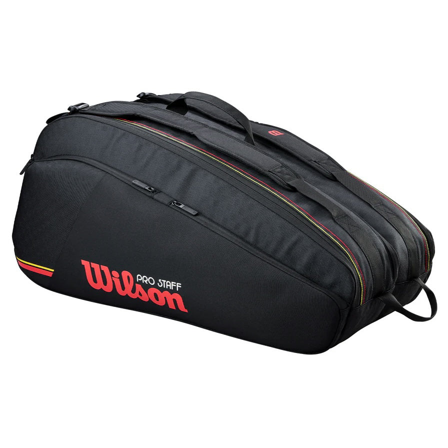 Wilson Pro Staff Classic Tour (12 Pack) Racket Bag (Black)