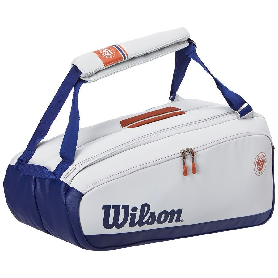 Wilson Roland Garros Premium (9 Pack) Racket Bag (Oyster-Navy)