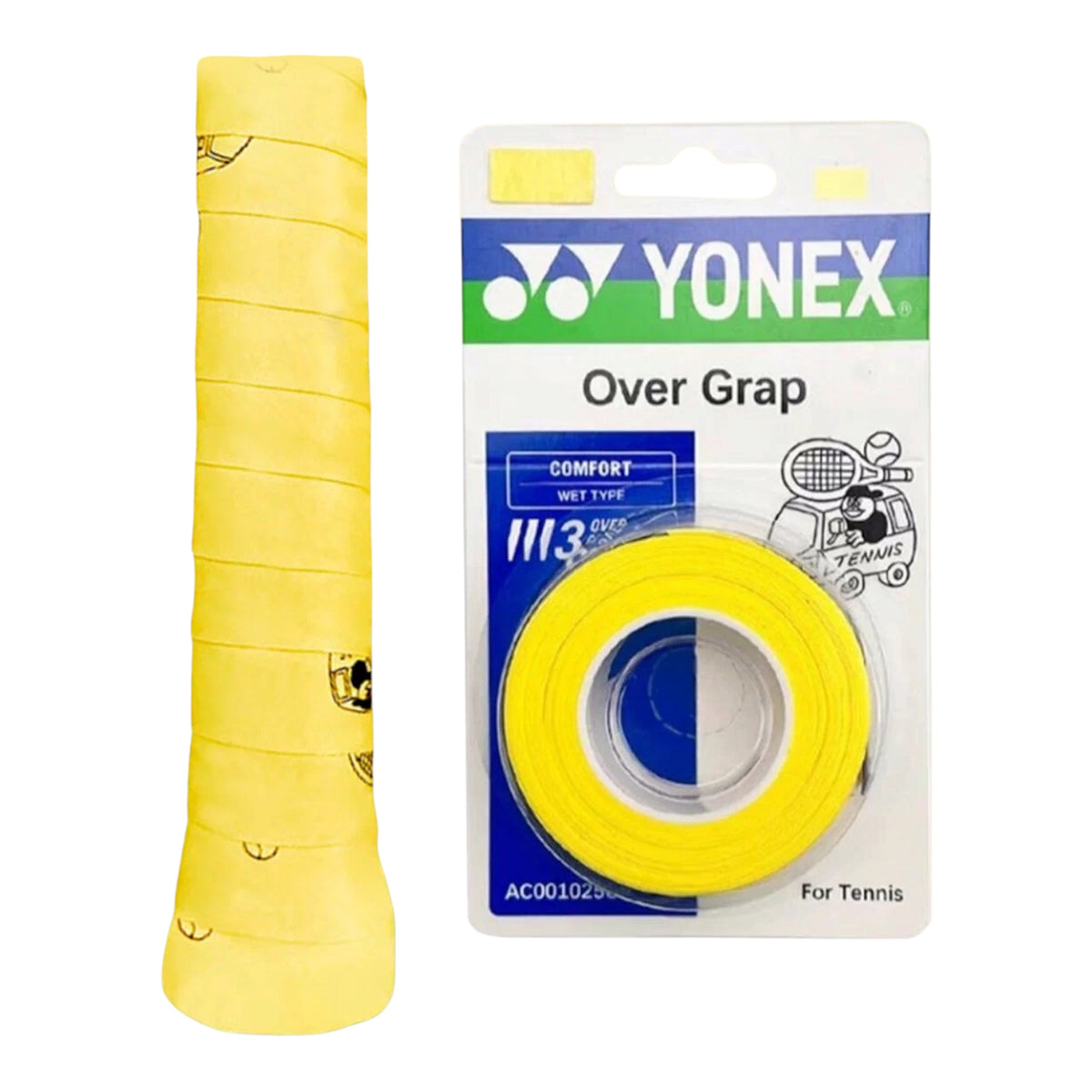 Yonex Artist Collection Over Grap Overgrip (Black / White) (3 pieces)