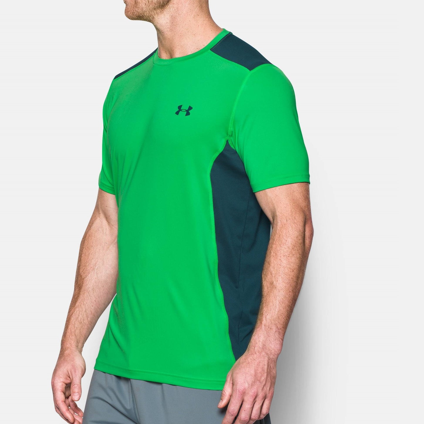 Under Armour Men's UA Raid SL Top Tee Shirt (Green)