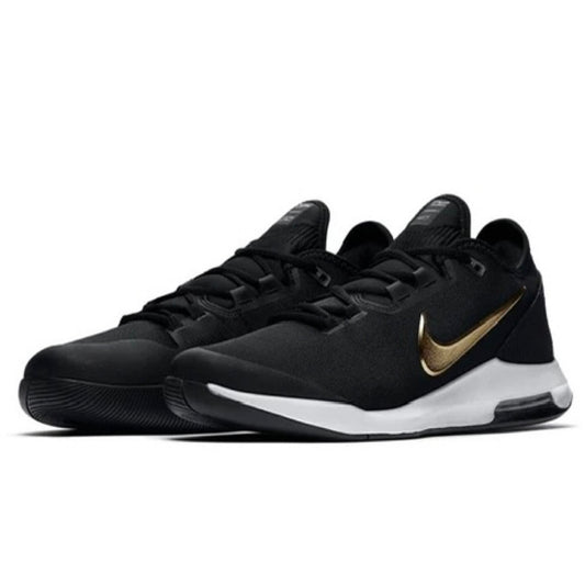 Nike Air Max Wildcard HC Men's Tennis Shoes (Black-Metallic gold)