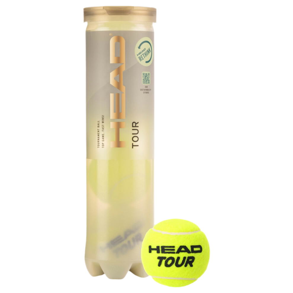 Head Tour Tennis Balls 4B (4 balls per can)