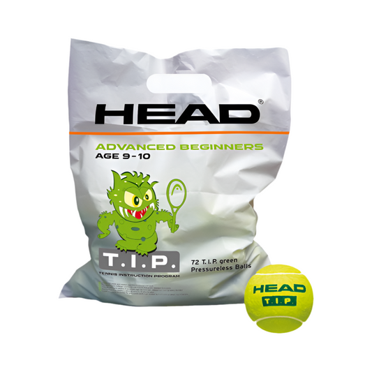 HEAD T.I.P. Green Tennis Balls Polybag - 72 BALLS