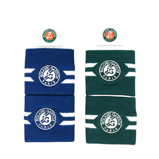 Roland Garros Wristbands (Navy / Green)