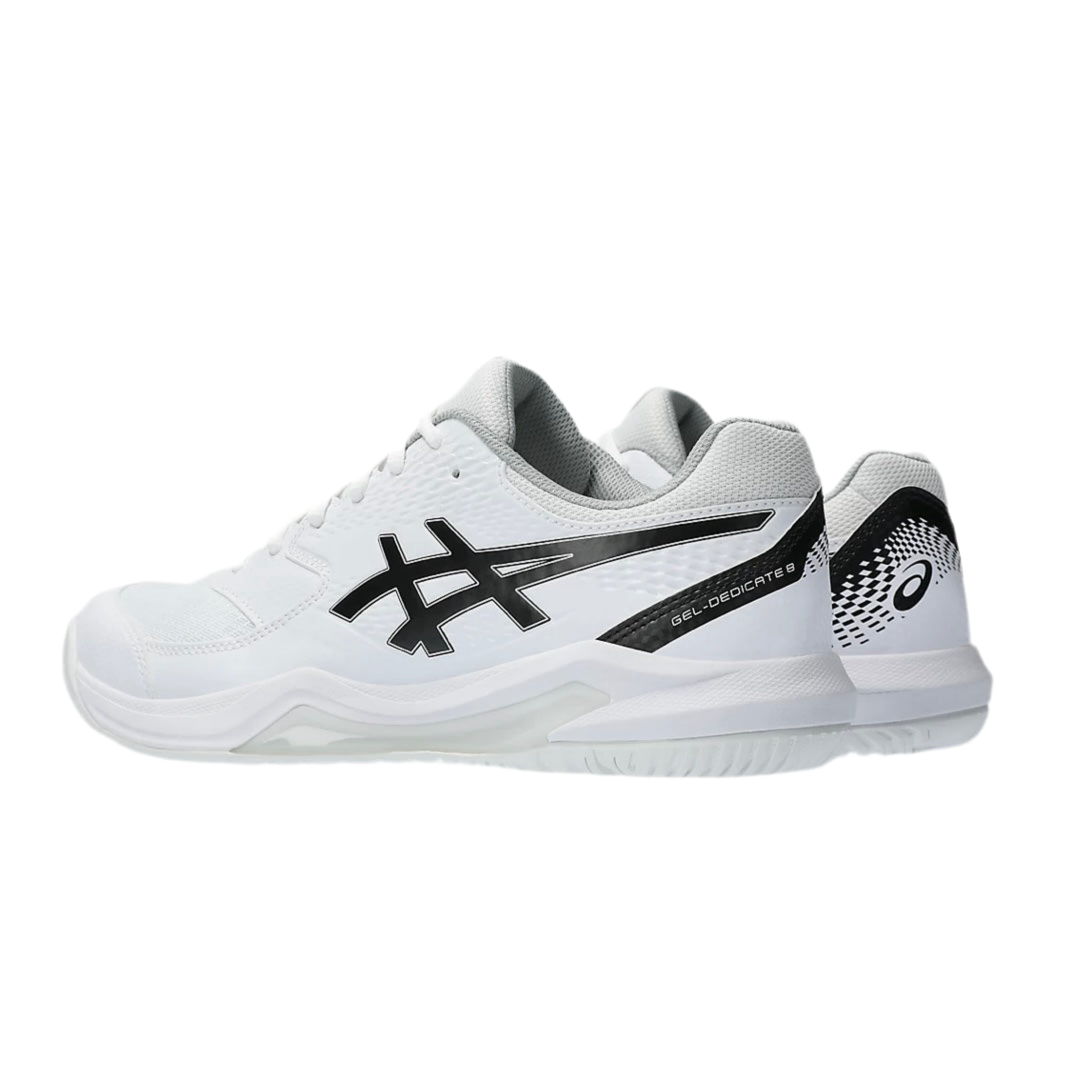 Asics Gel-Dedicate 8 Men's Tennis Shoes (White-Black)