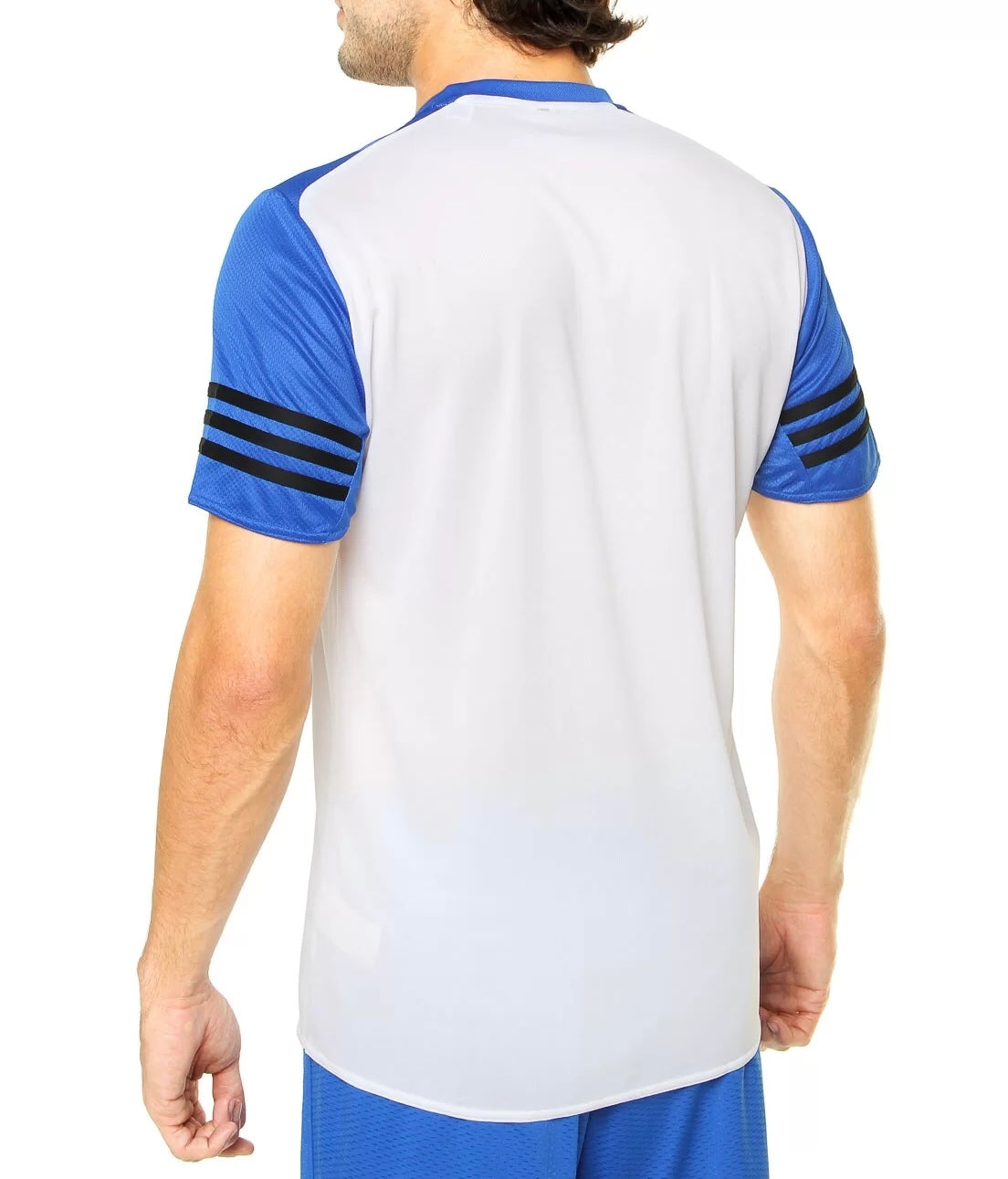 Adidas Men’s Response Top Tee Shirt (White-blue)