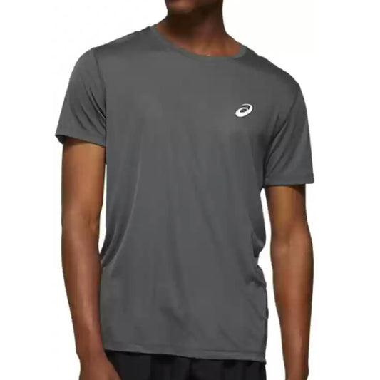 ASICS Men's Silver SS Top Tee Shirt (Dark Grey)