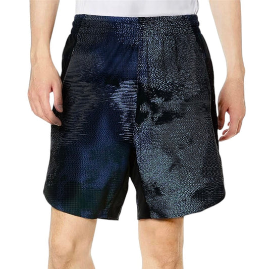 Adidas Men’s D4T HIIT Allover Print Training Shorts 9-inch (Multicolor x Black)