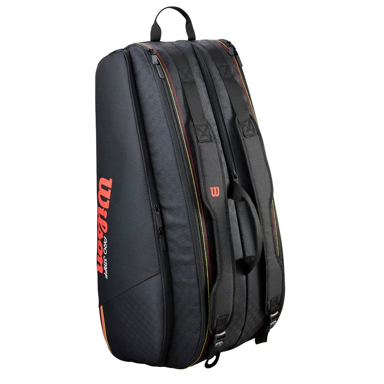 Wilson Pro Staff Classic Tour (12 Pack) Racket Bag (Black)