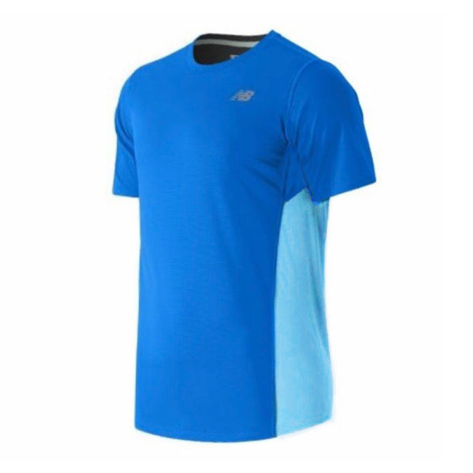 New Balance Men’s Dri-Fit Tee Top Shirt (Blue-Light blue)