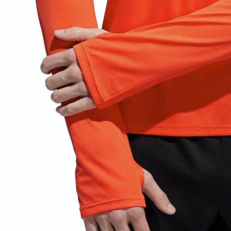 Adidas Men’s Response Tee Top Long Sleeve Shirt (Orange)