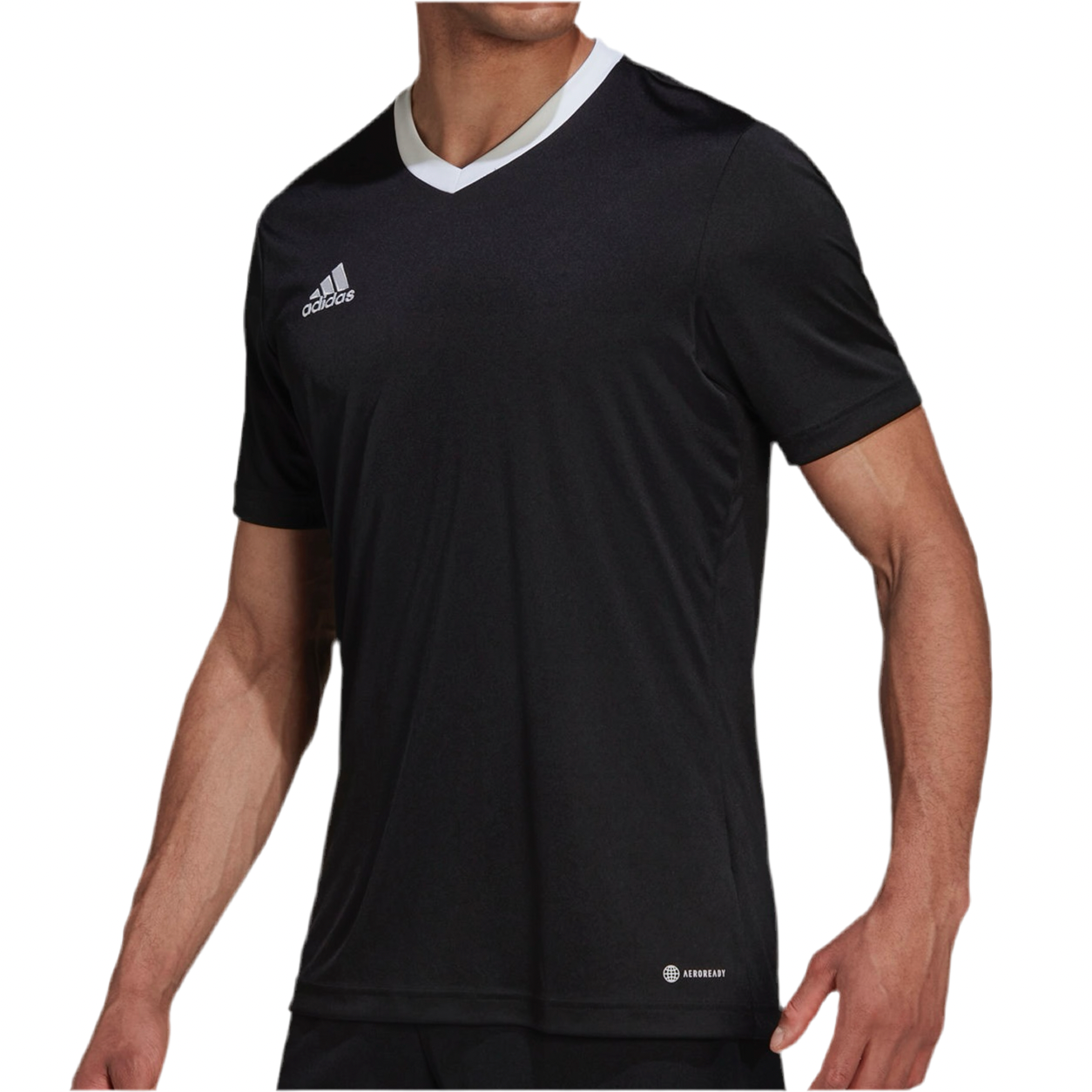 Adidas Men’s Entrada 22 Jersey Top Tee Shirt (Black)