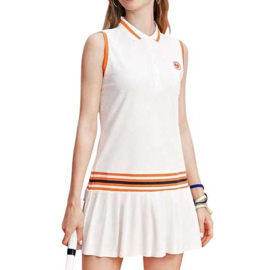 Roland Garros Women’s Sleeveless Dress (White)