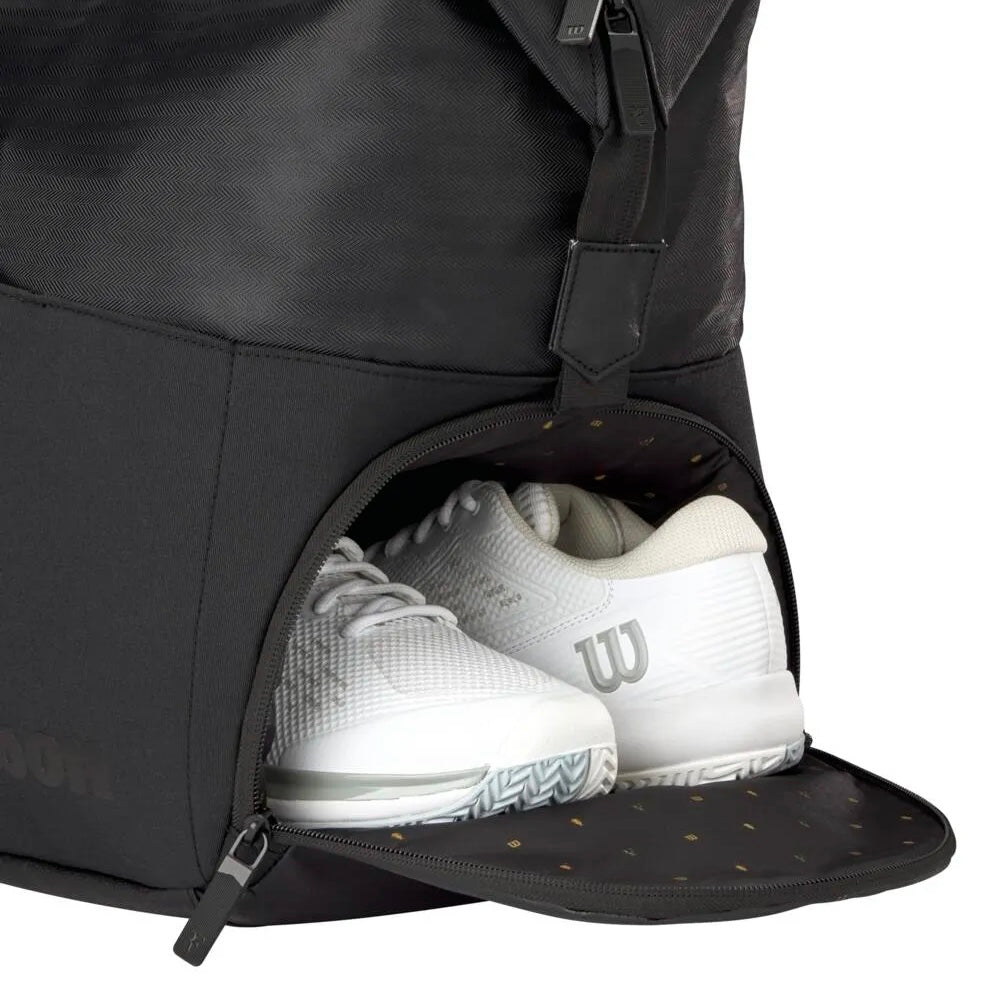 Wilson RF Laver Cup 2025 Practice Large Duffle (6 Pack) Racket Bag (Black)