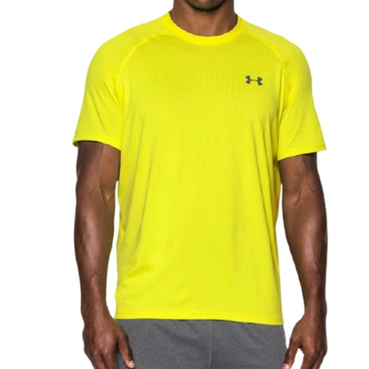 Under Armour Men's UA Tech Tiger Top Tee Shirt (Yellow)