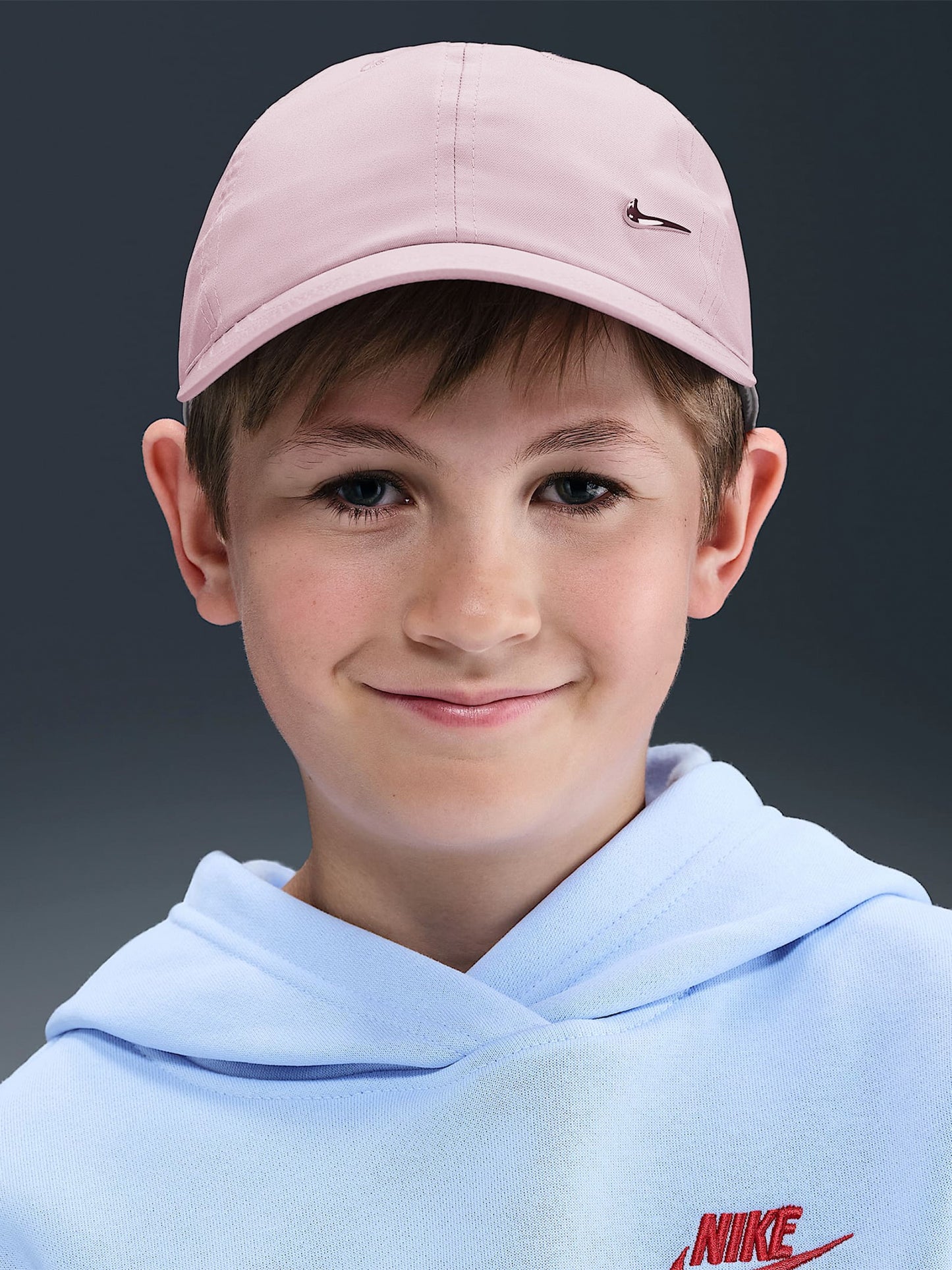 Nike Kids / Youth Junior Dri-FIT Metal Swoosh Club Cap (Pink)