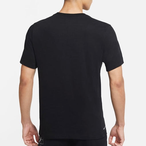 Nike Men's Dri-Fit Training Athleisure Sportswear Top Tee Shirt (Black)