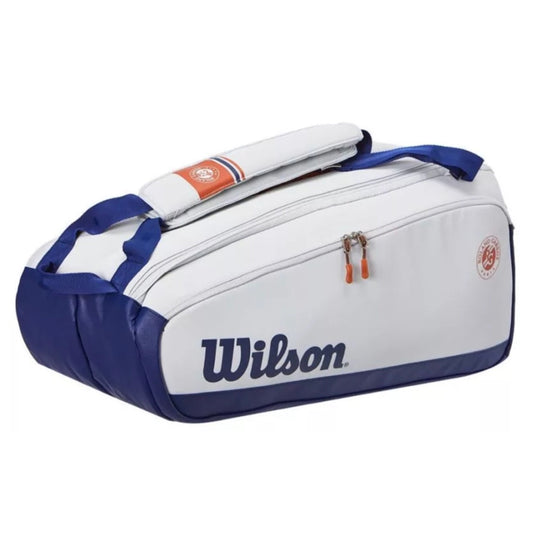 Wilson Roland Garros Premium (9 Pack) Racket Bag (Oyster-Navy)